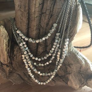 Noonday silver and leather necklace